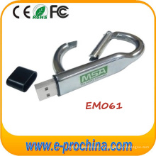 OEM Personnaliser le lecteur flash USB Metal Carabiner personnalisé